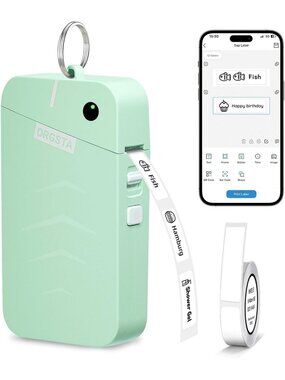 Portable Bluetooth Label Maker Machine with Tape - Easy, Compact, and Versatile